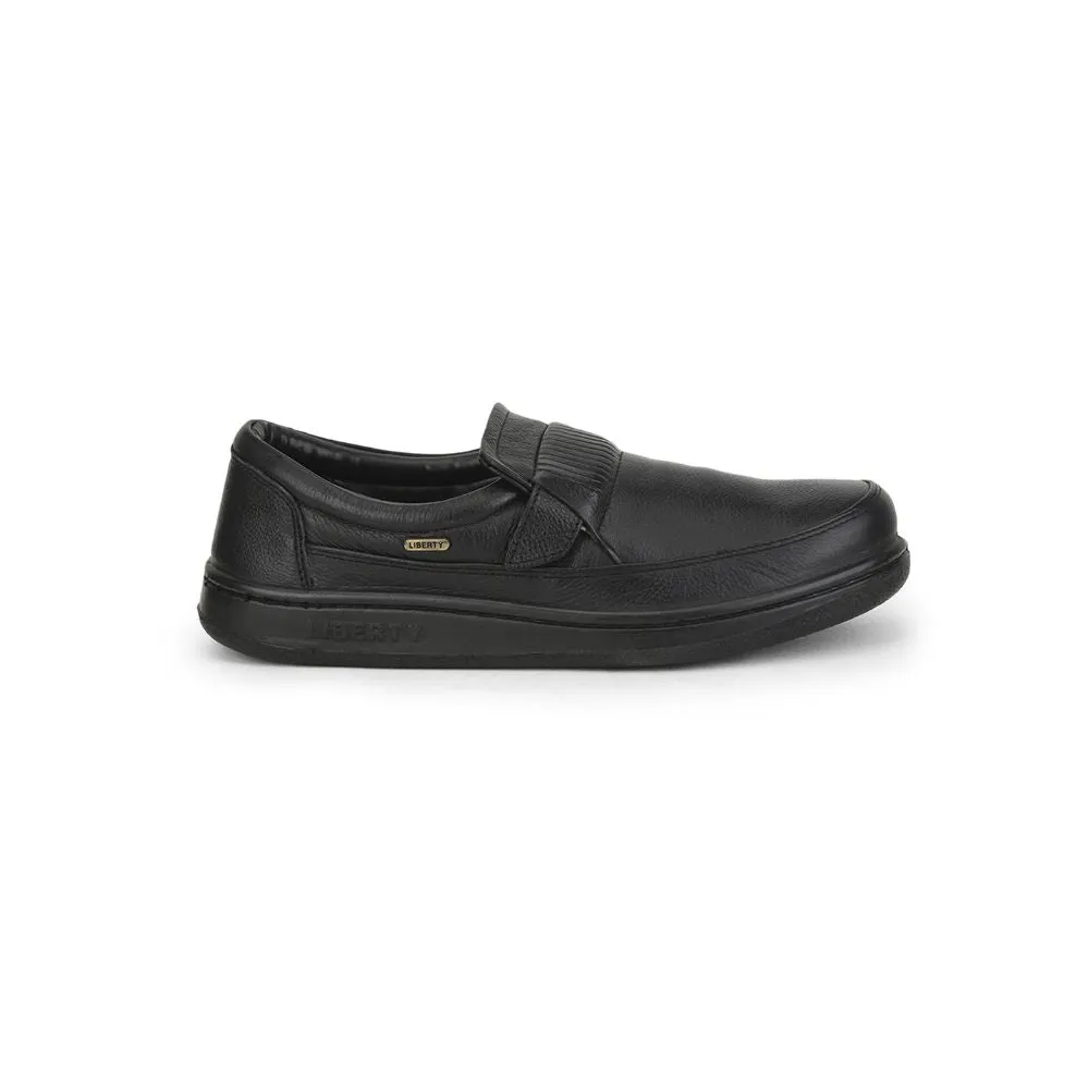Warrior Casual Schnürsenkellose Schuhe Für Herren (Schwarz) 2078-59 Von Liberty