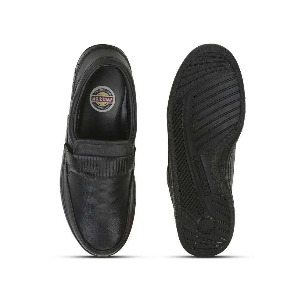 Warrior Casual Schnürsenkellose Schuhe Für Herren (Schwarz) 2078-59 Von Liberty