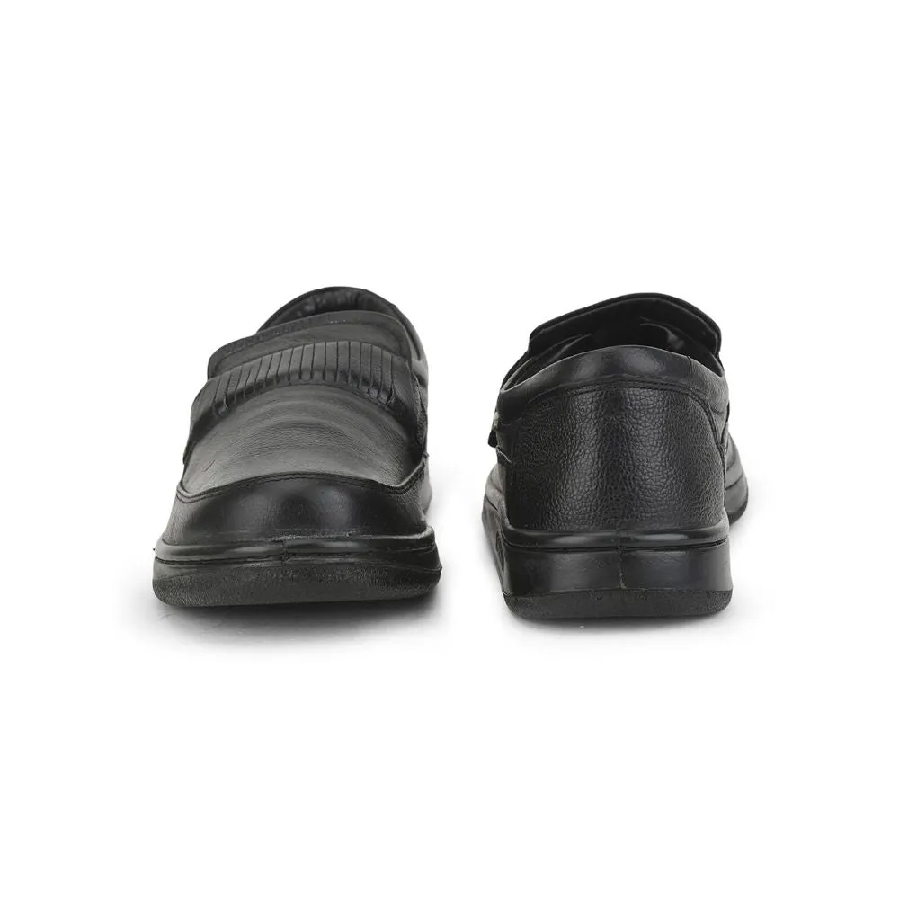 Warrior Casual Schnürsenkellose Schuhe Für Herren (Schwarz) 2078-59 Von Liberty