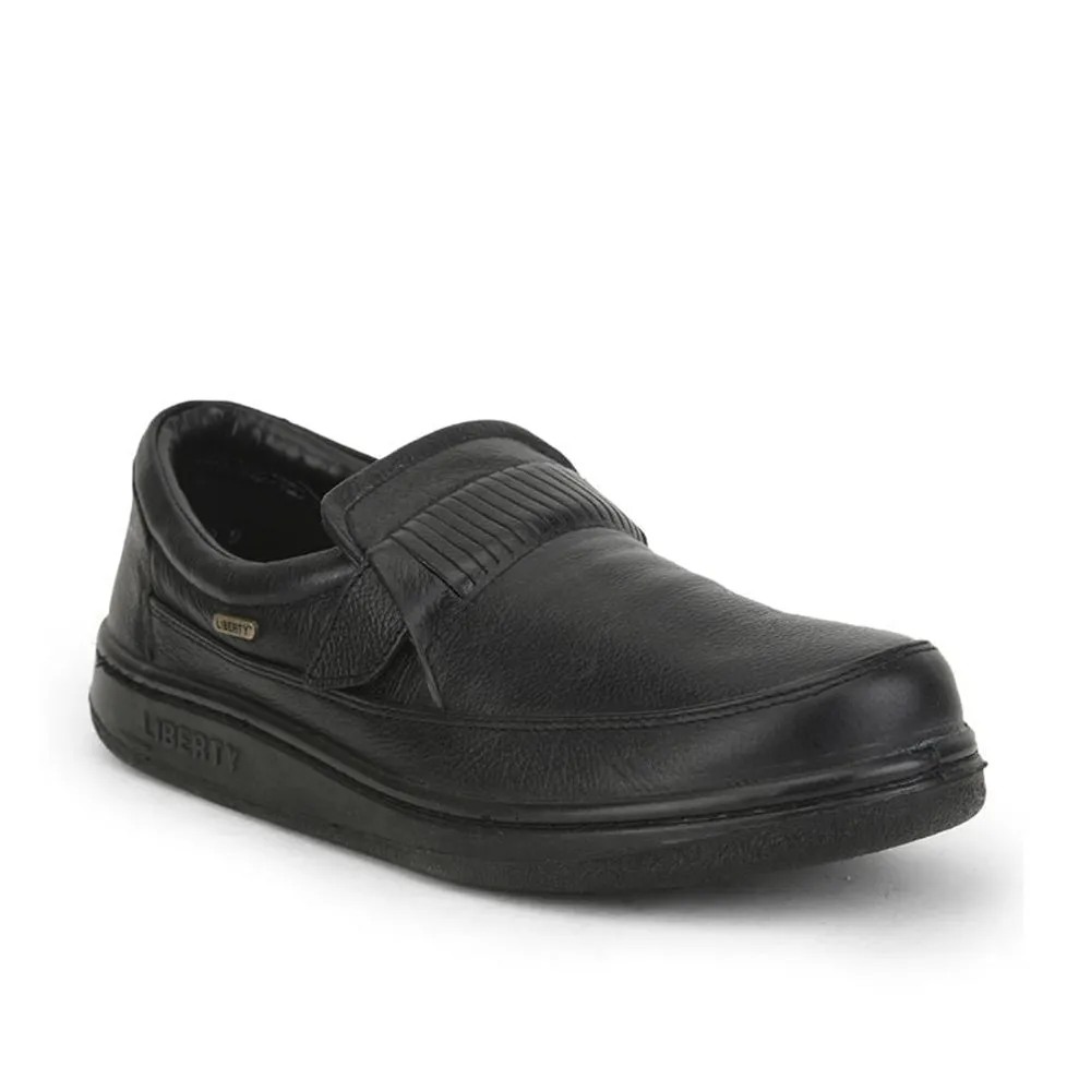 Warrior Casual Schnürsenkellose Schuhe Für Herren (Schwarz) 2078-59 Von Liberty