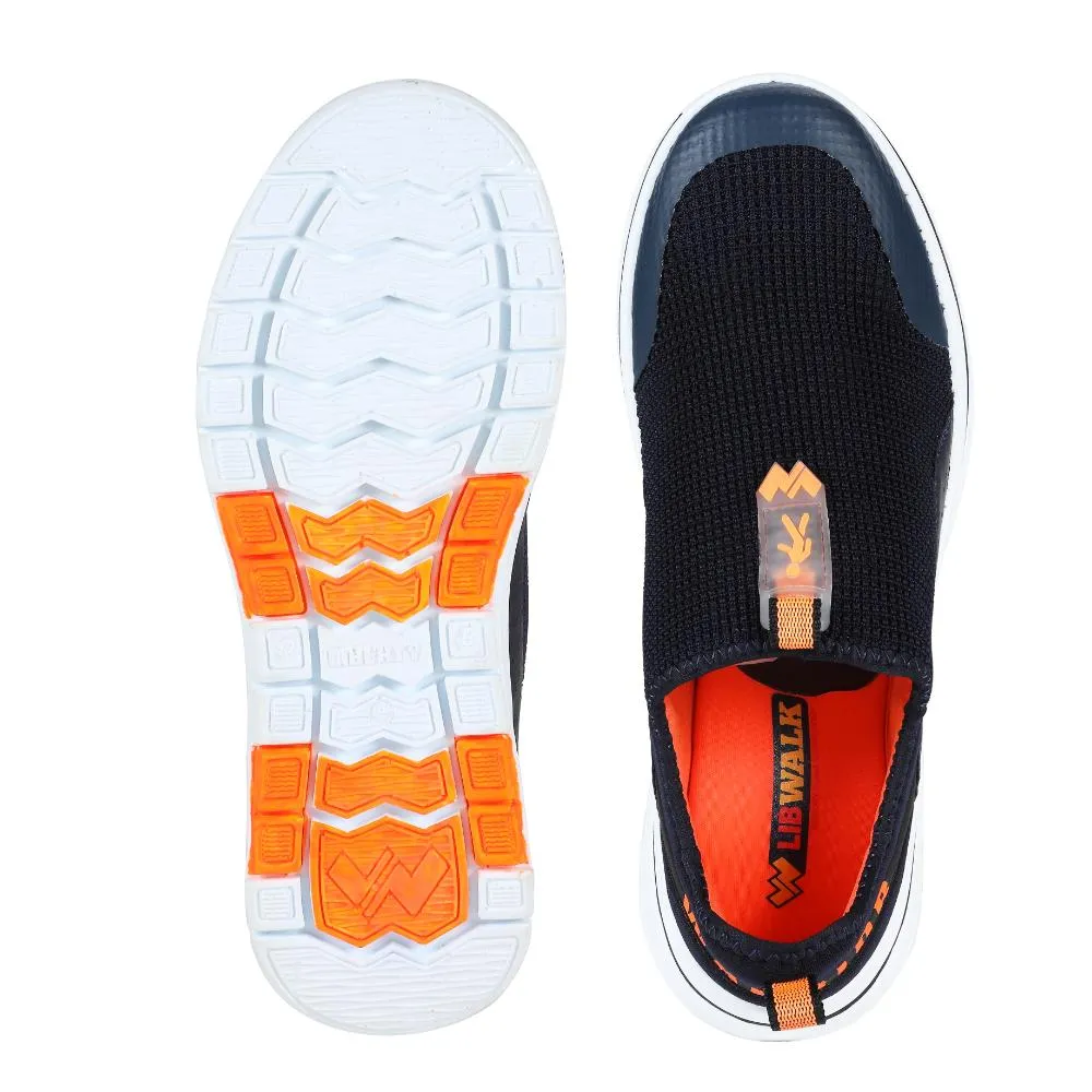 Warrior Orange Schnürsenkellose Freizeitschuhe Für Männer Einfaches Gehen Von Liberty