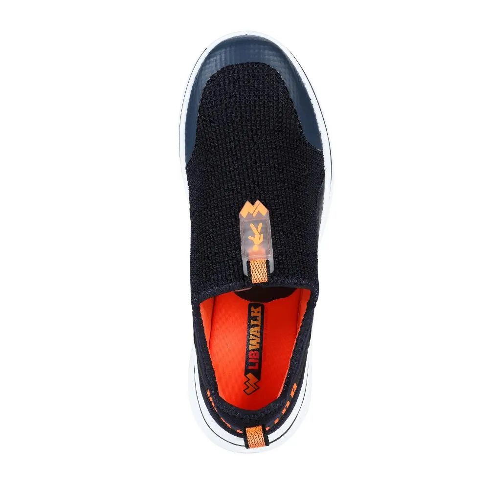 Warrior Orange Schnürsenkellose Freizeitschuhe Für Männer Einfaches Gehen Von Liberty