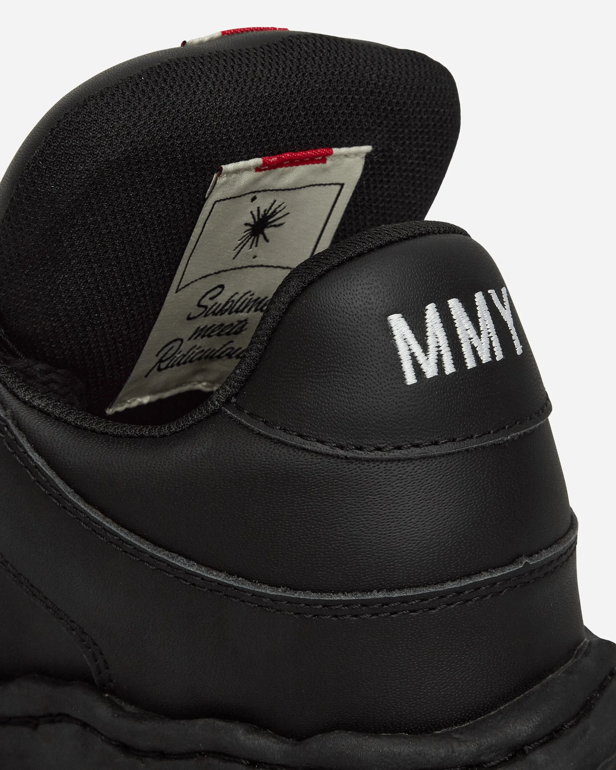Wayne Puffer OG Sohlenleder Low Sneakers Schwarz