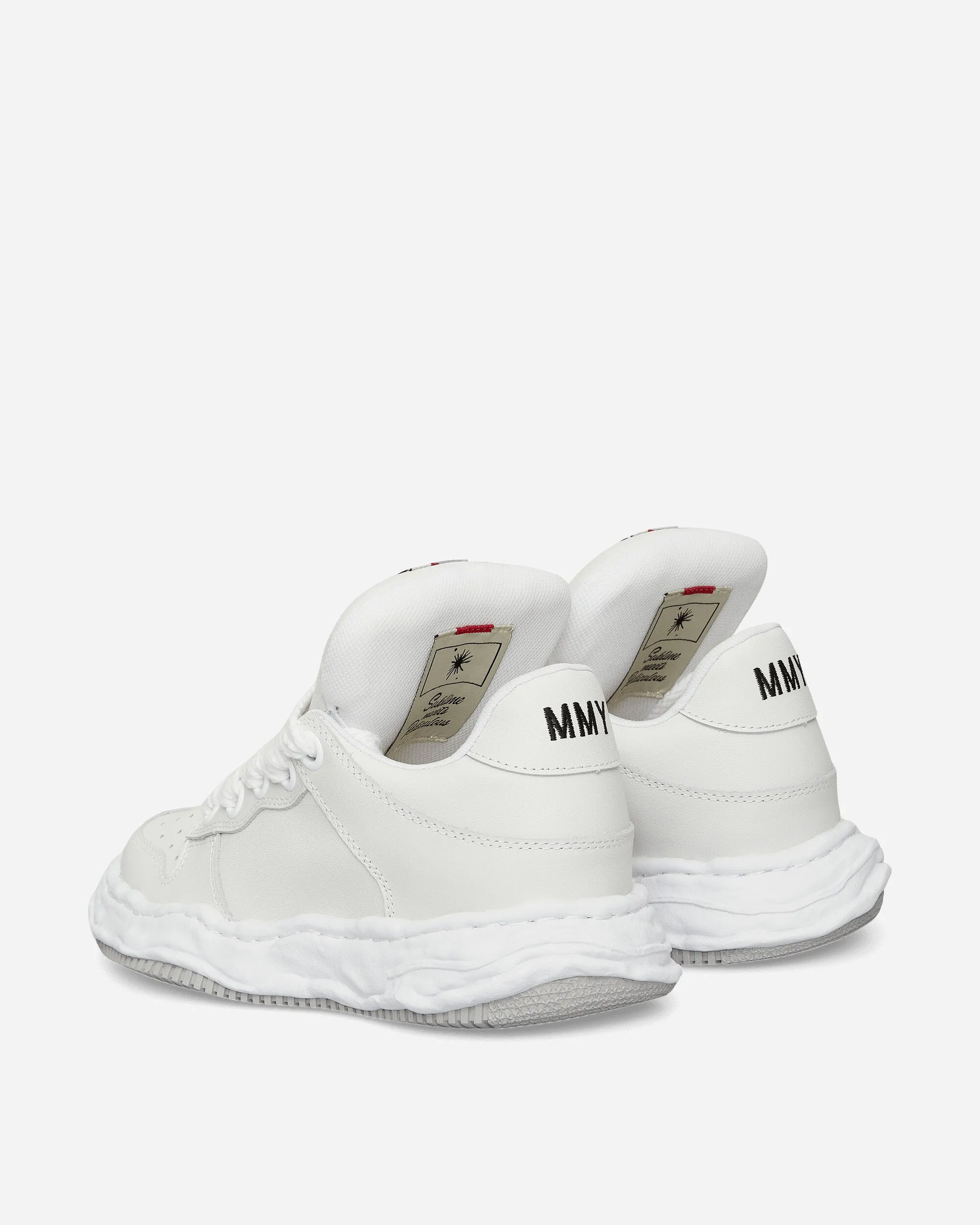 Wayne Puffer OG Sohlenleder Low Sneakers Weiß