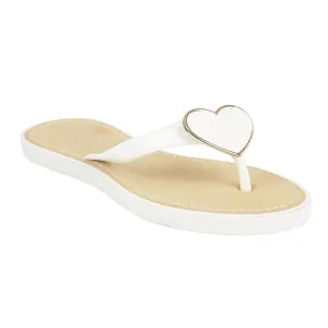 Weiße Flache Schuhe