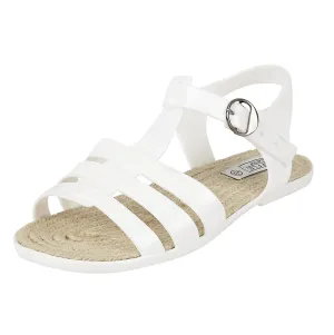 Weiße Flache Schuhe