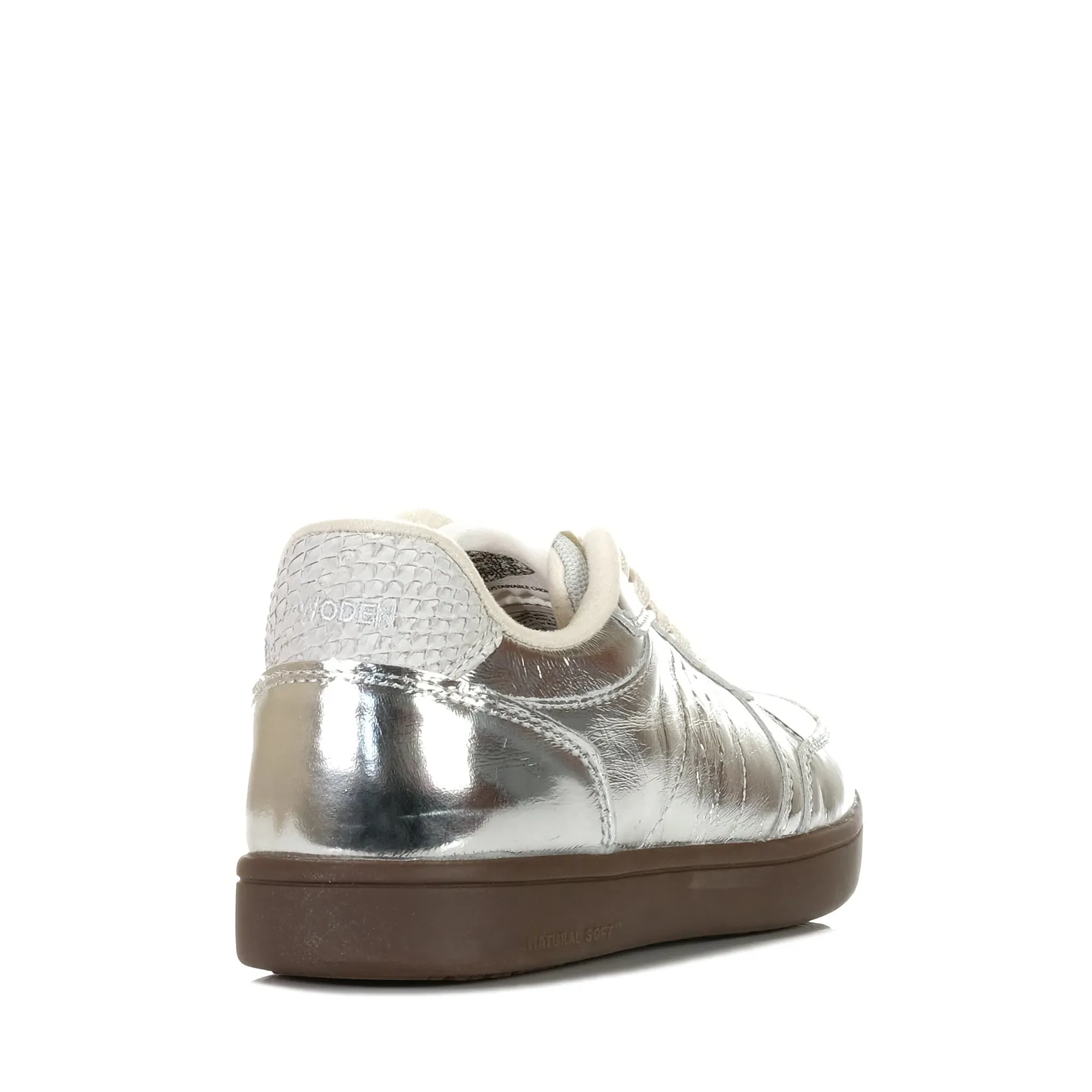 Woden Bjork Leder Silber