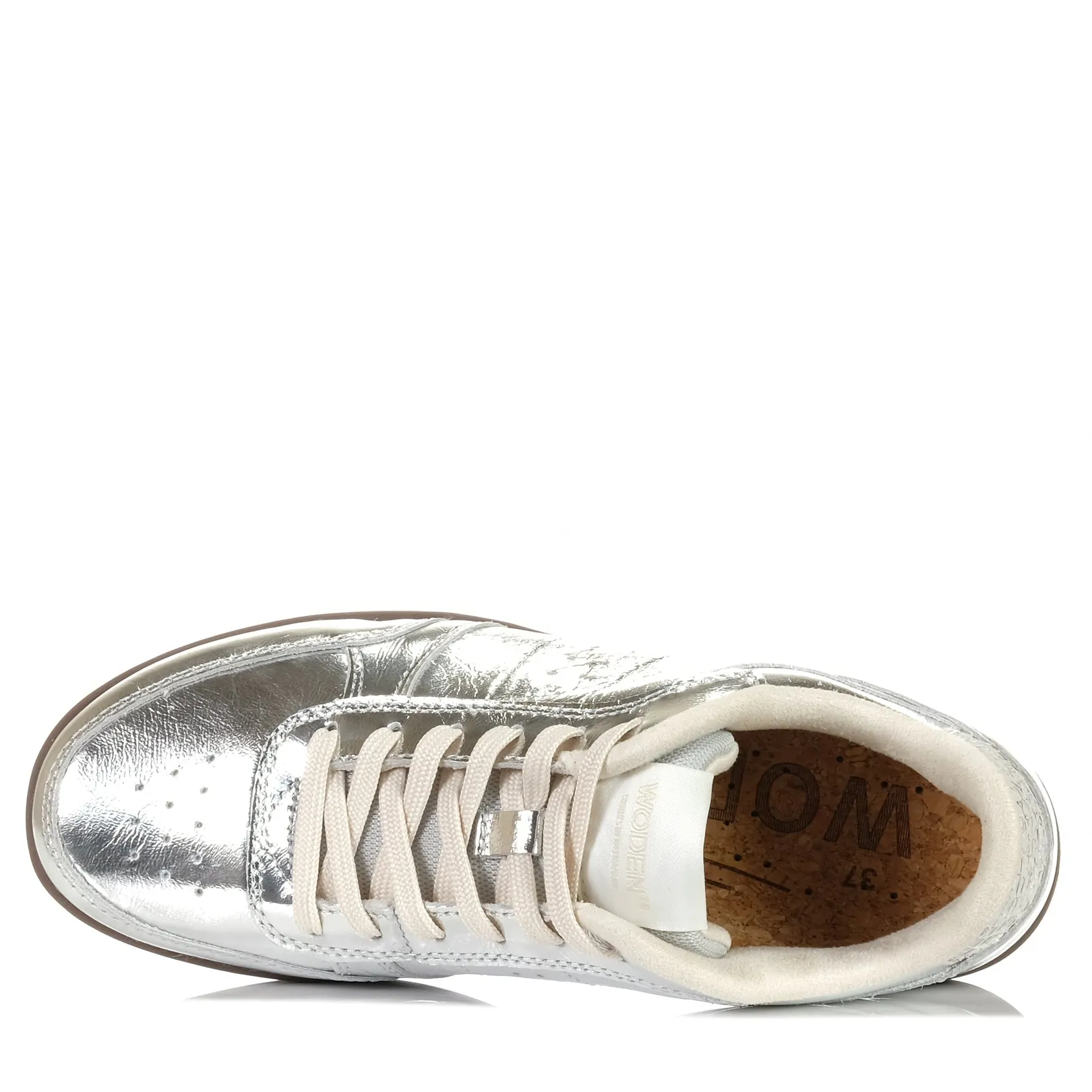 Woden Bjork Leder Silber