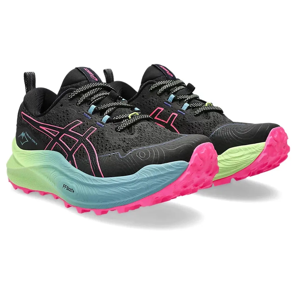 Asics Trabuco Max 2 Damen in Schwarz/Knallrosa