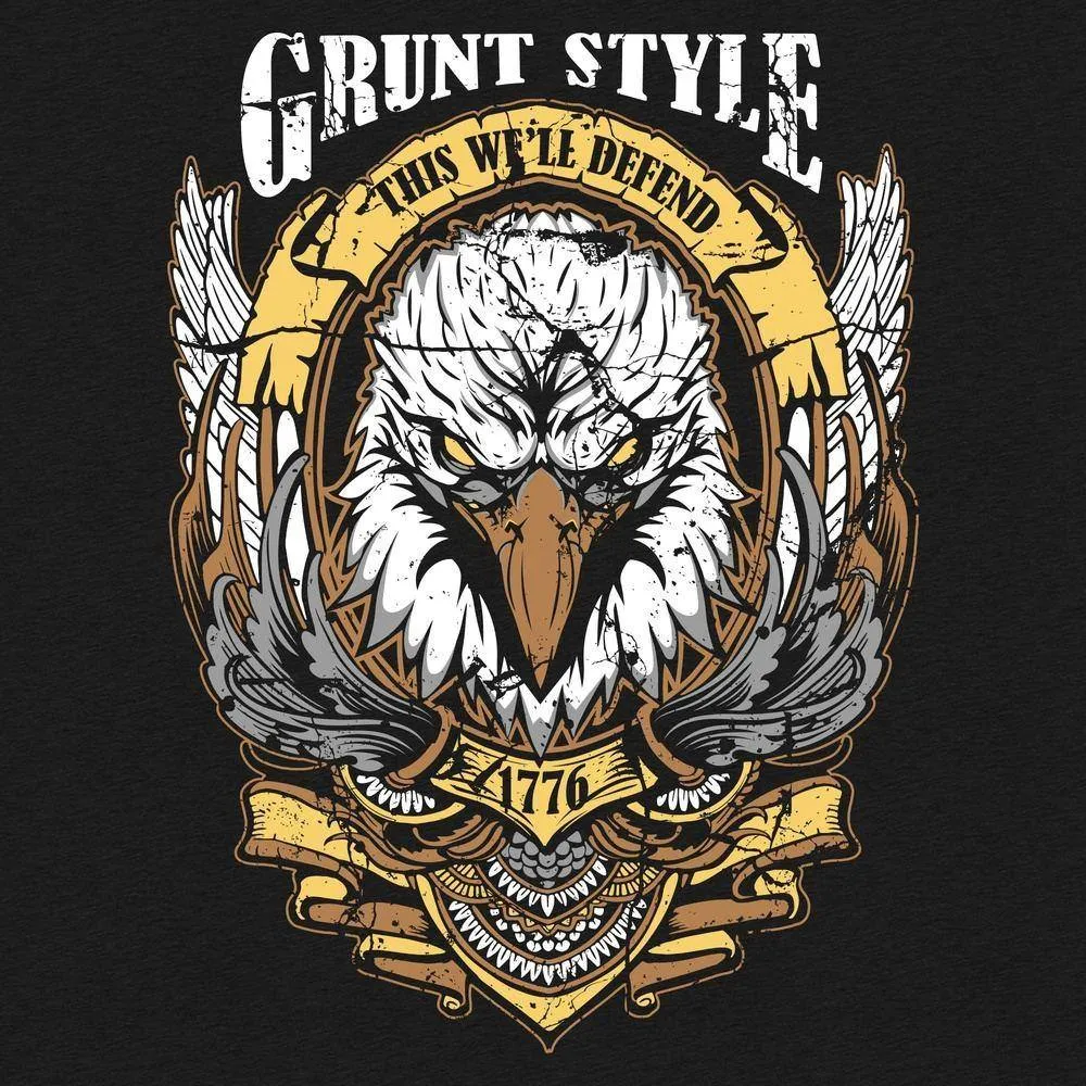 Damens Easy Rider Eagle lässiges T-Shirt - Schwarz